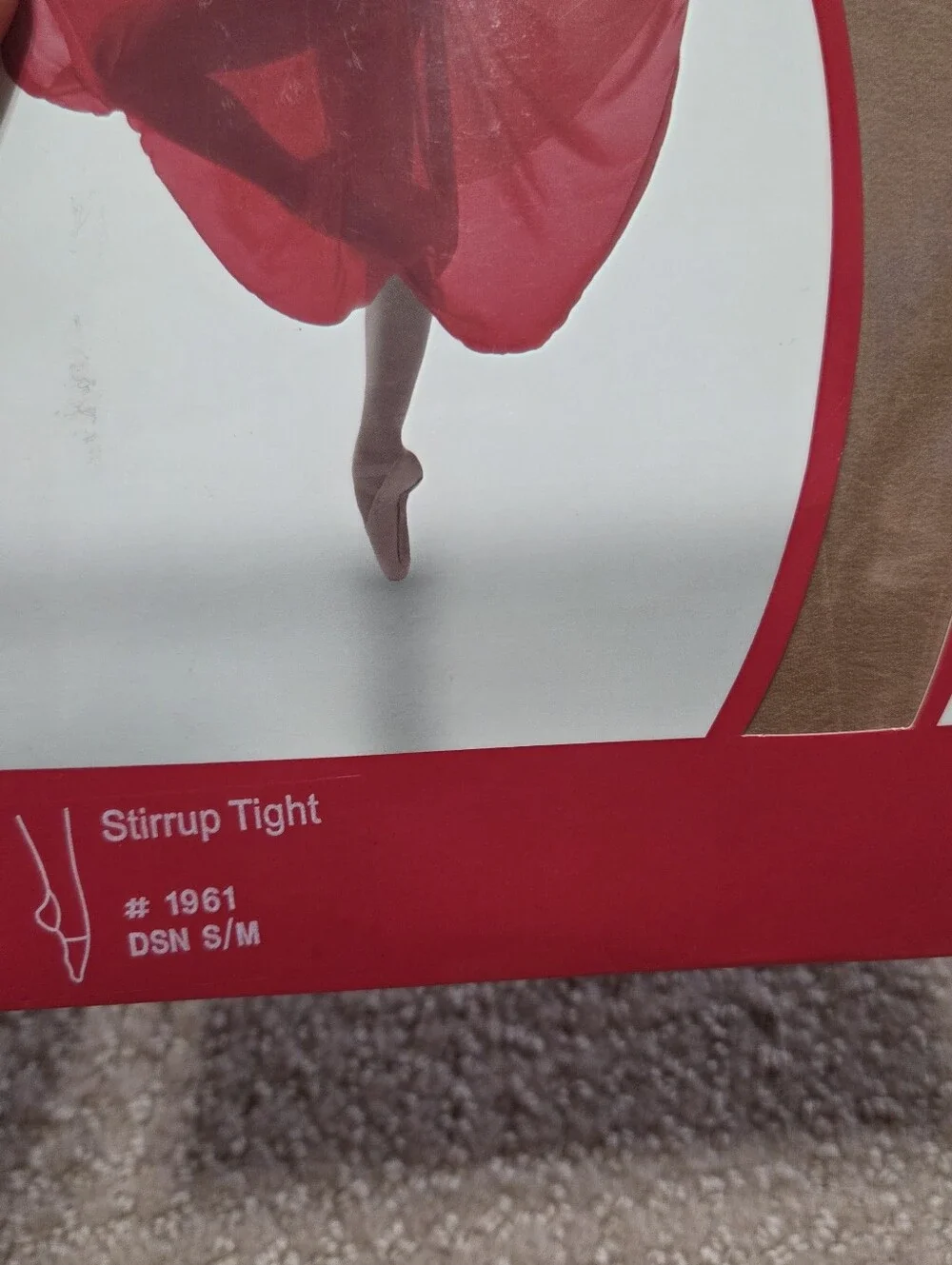 Capezio Ultra Soft stirrup dance tights in a Beige‎ S/M Dance Exercise Recital